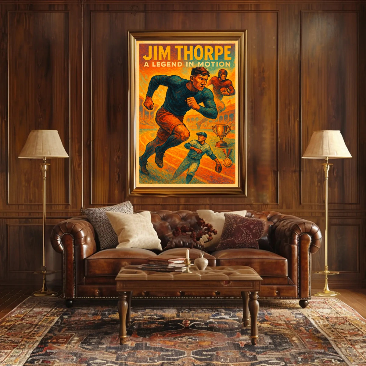 Jim Thorpe Legendary Athlete Poster