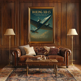 Boeing XB-15 Vintage Aviation Poster Art Print