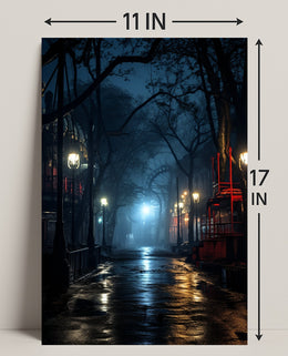 Mysterious Night In The Park Poster