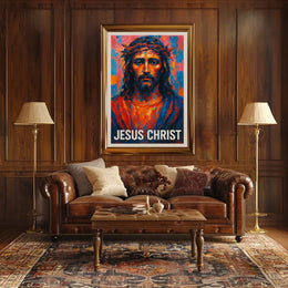 Jesus Christ Artistic Portrait Poster