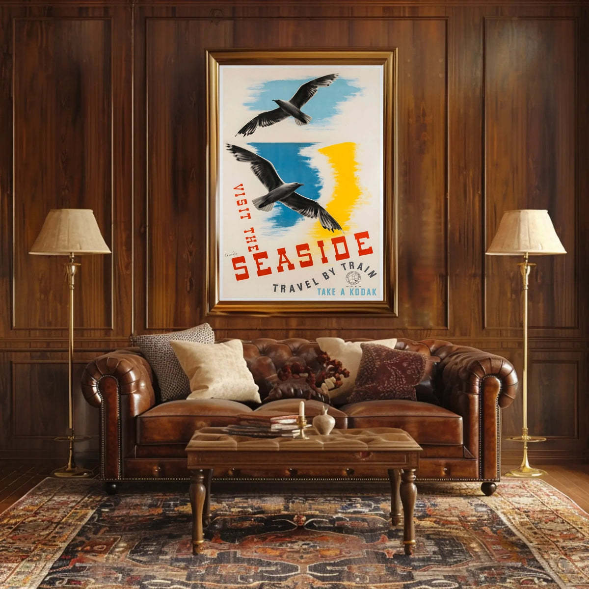 Visit The Seaside Poster
