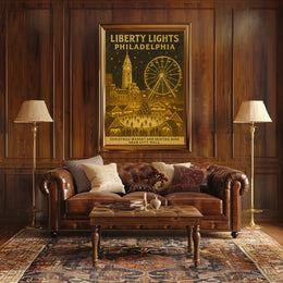 Liberty Lights Philadelphia Christmas Poster