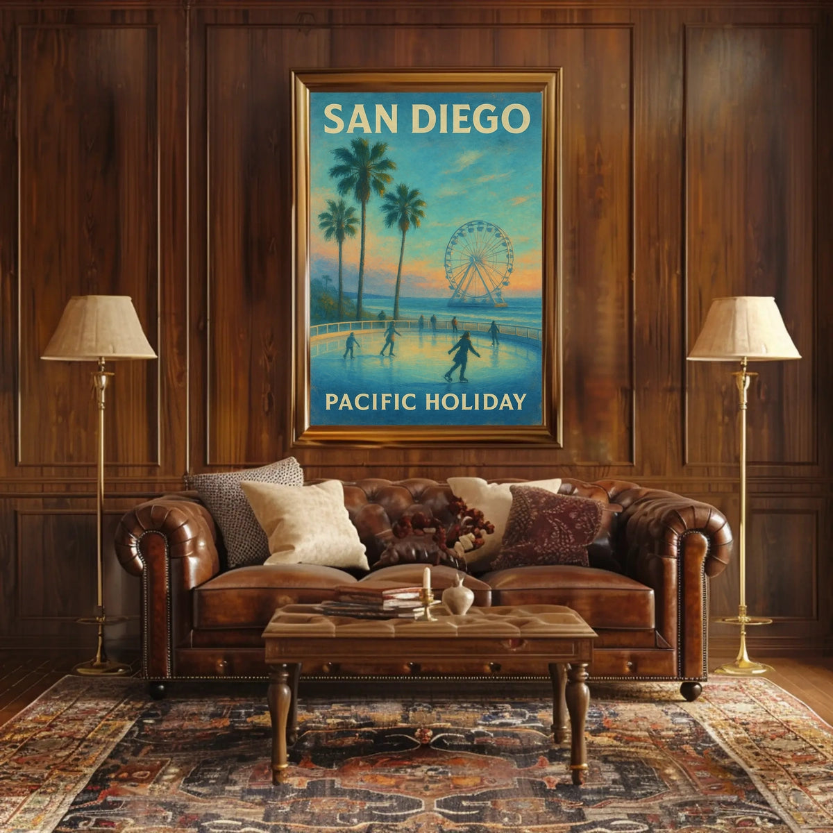San Diego Pacific Holiday Poster