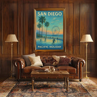 San Diego Pacific Holiday Poster