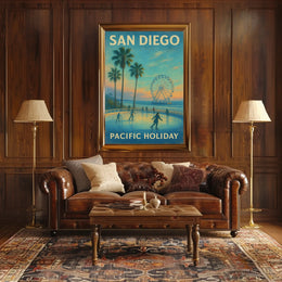 San Diego Pacific Holiday Poster