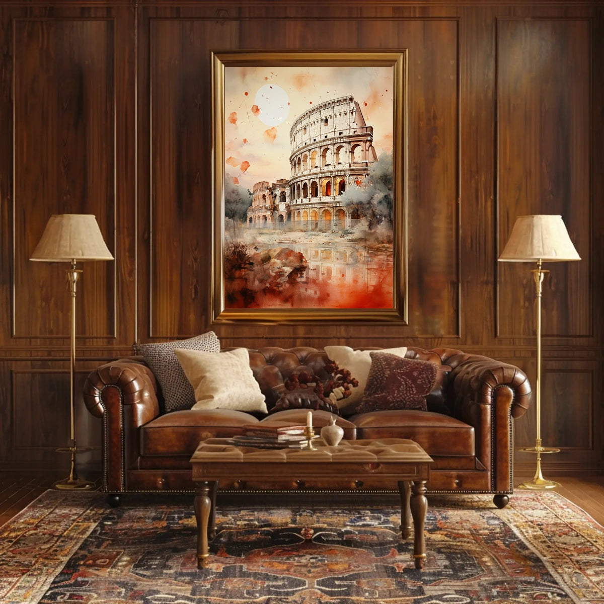 Rome Colosseum Grandeur Travel Poster