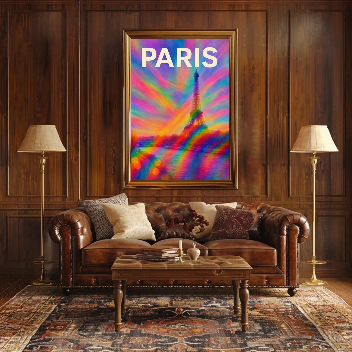 Paris In Vibrant Colors Poster