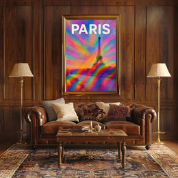 Paris In Vibrant Colors Poster