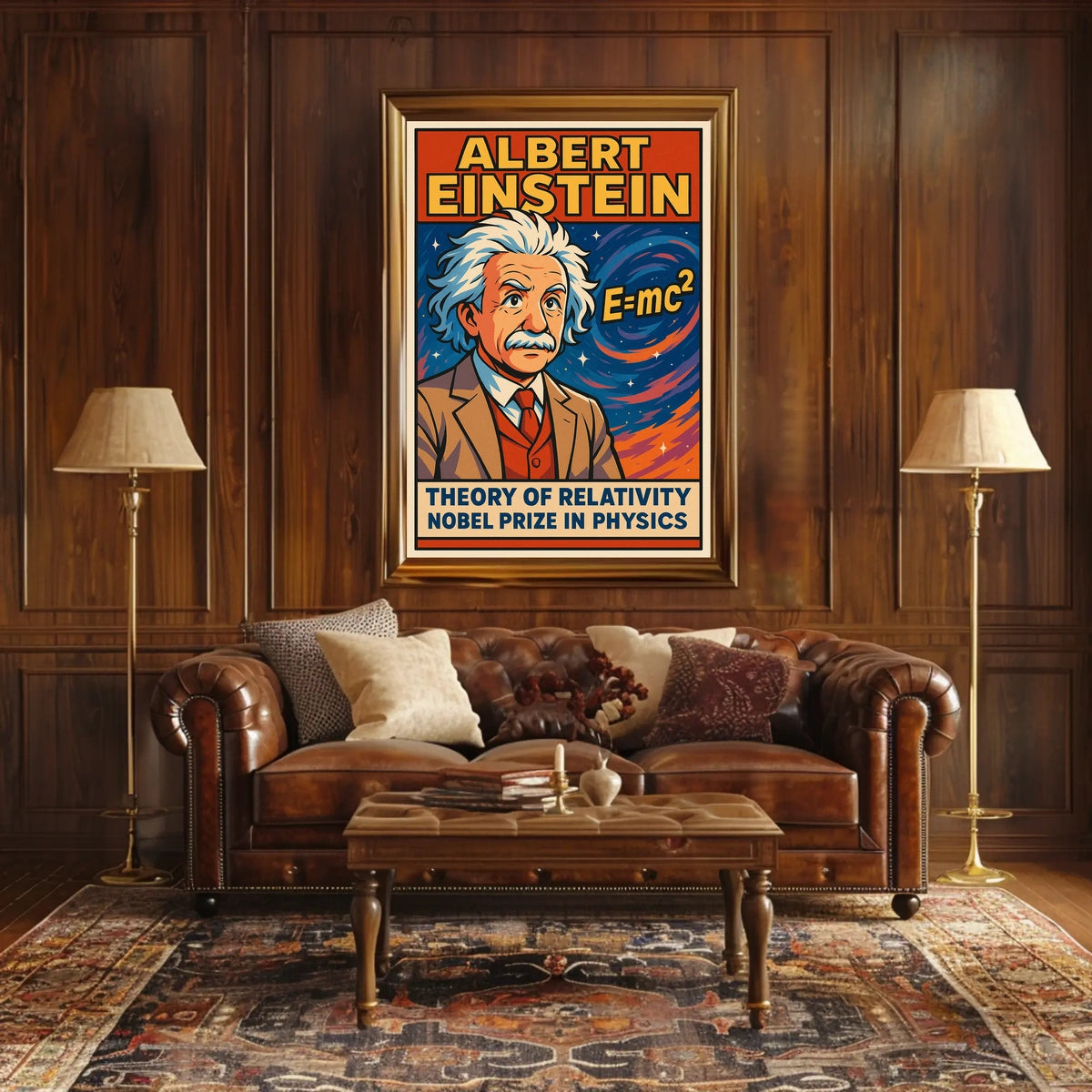 Albert Einstein Theory Of Relativity Poster
