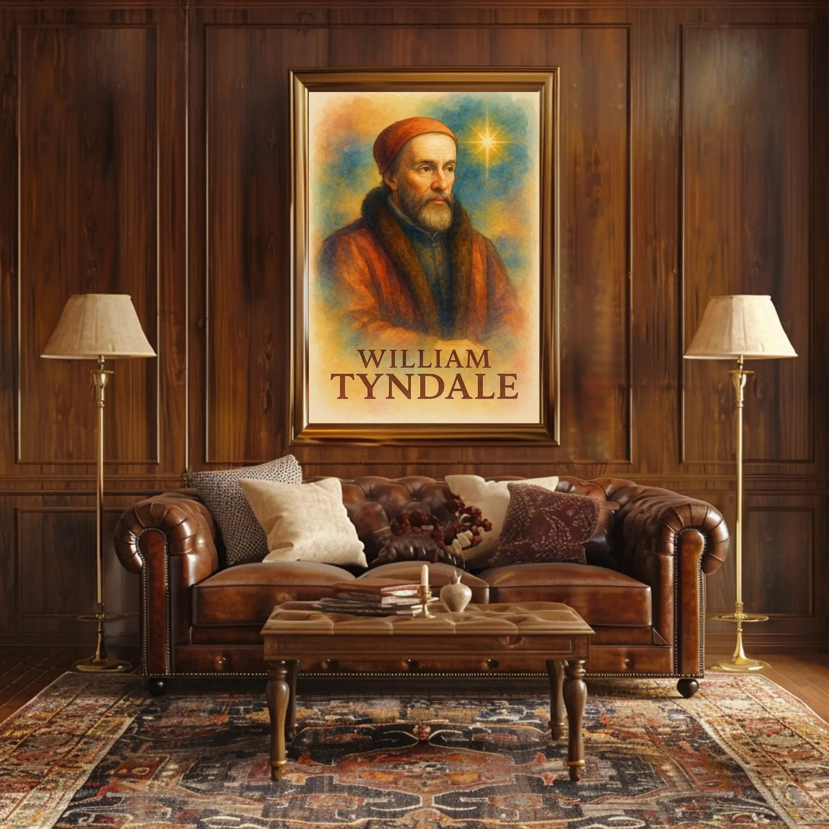 William Tyndale Renaissance Art Print Historical or Presidential Poster