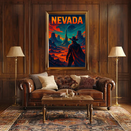Nevada A Futuristic Frontier Poster