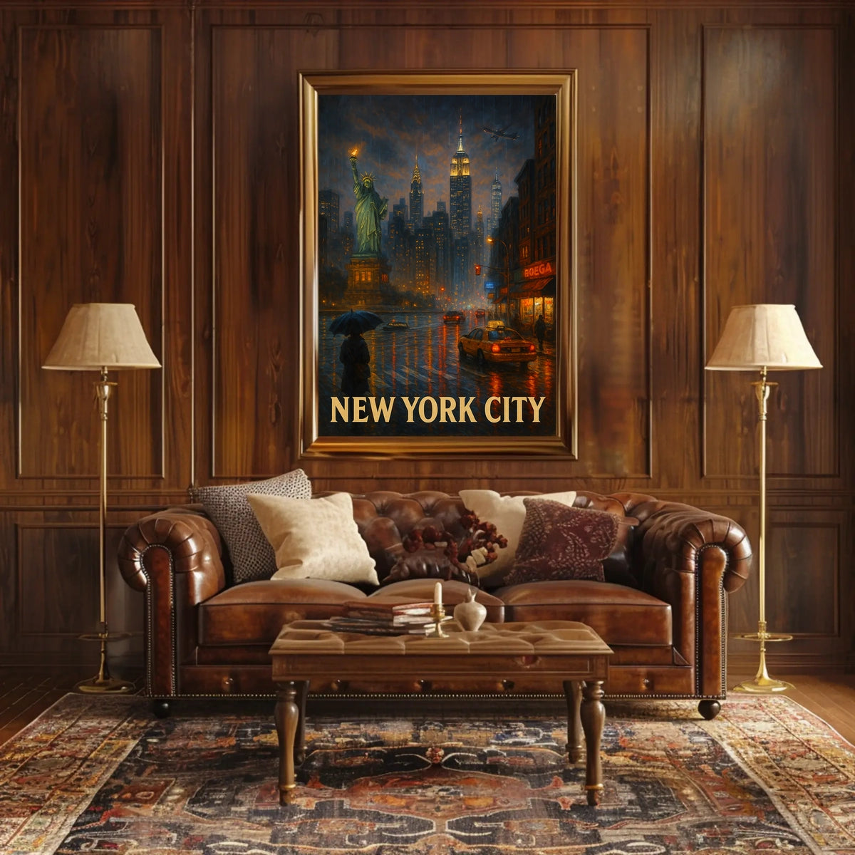 New York City Nightscape Poster