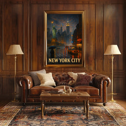 New York City Nightscape Poster