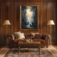 Mysterious Forest Pathway Artistic Poster