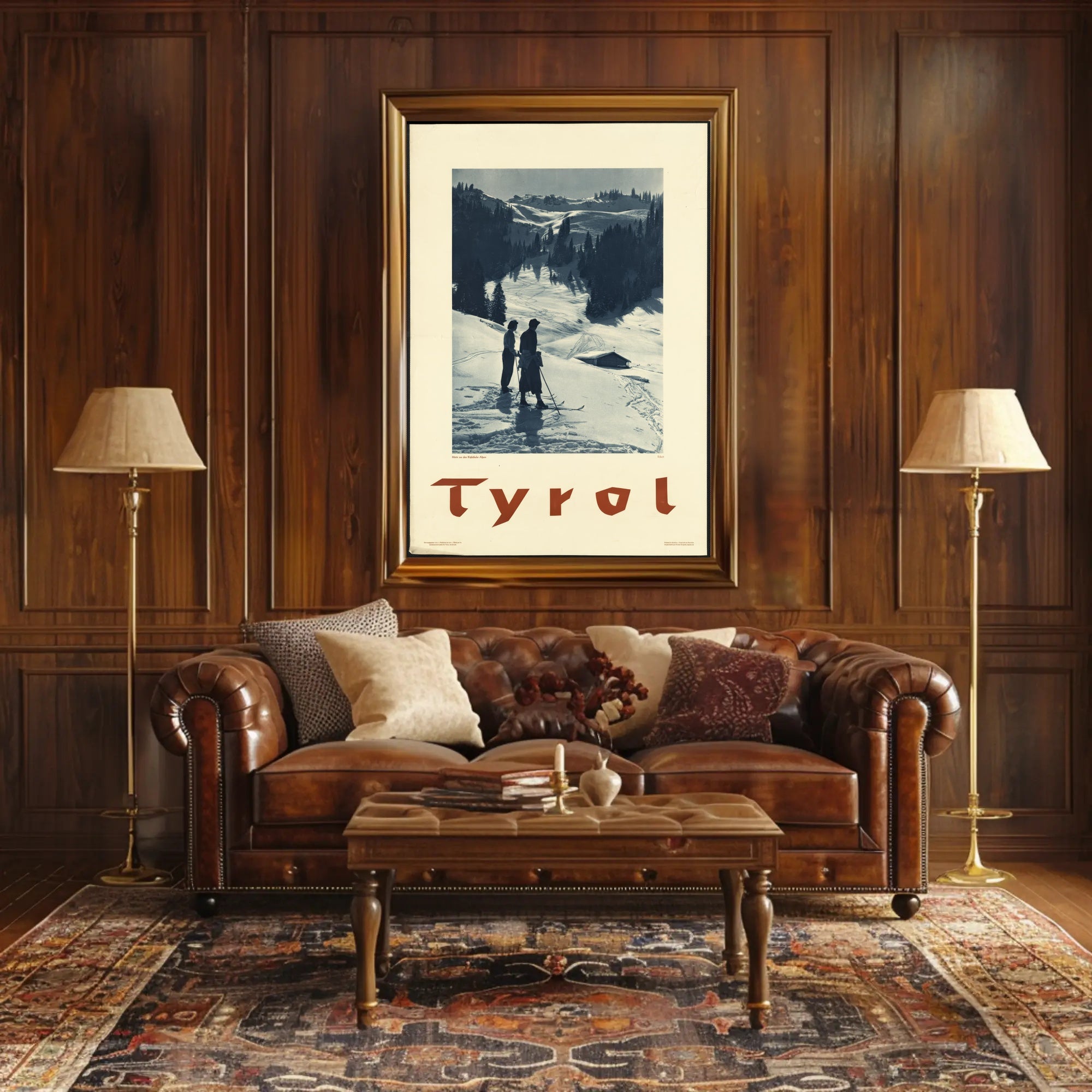 Tyrol Winter Landscape Vintage Travel Poster PosterGoat