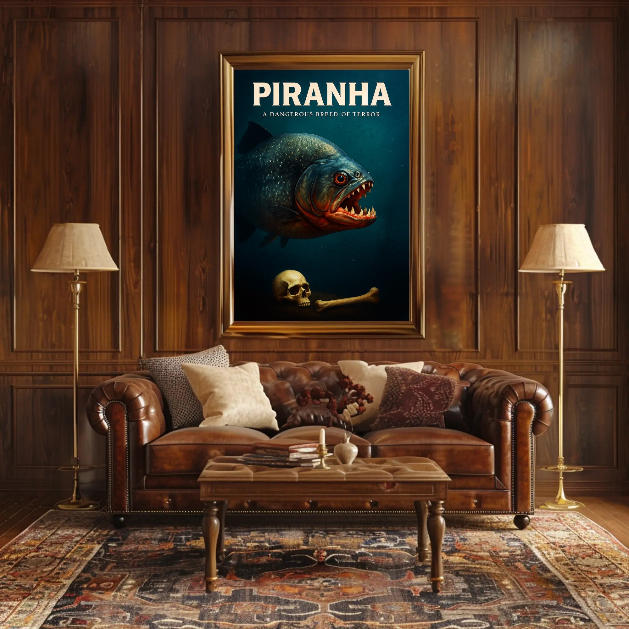 Piranha A Dangerous Breed of Terror Poster PosterGoat