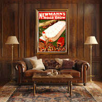 Newmann's Famous Road Show Vintage Cultural Poster