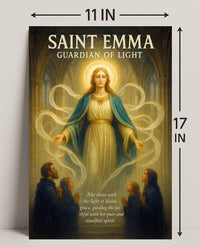 Saint Emma Guardian of Light Poster PosterGoat