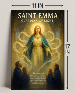 Saint Emma Guardian of Light Poster PosterGoat