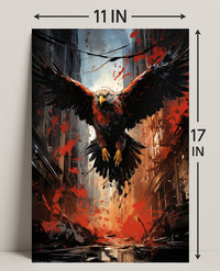 The Majestic Eagle In Urban Chaos Poster PosterGoat