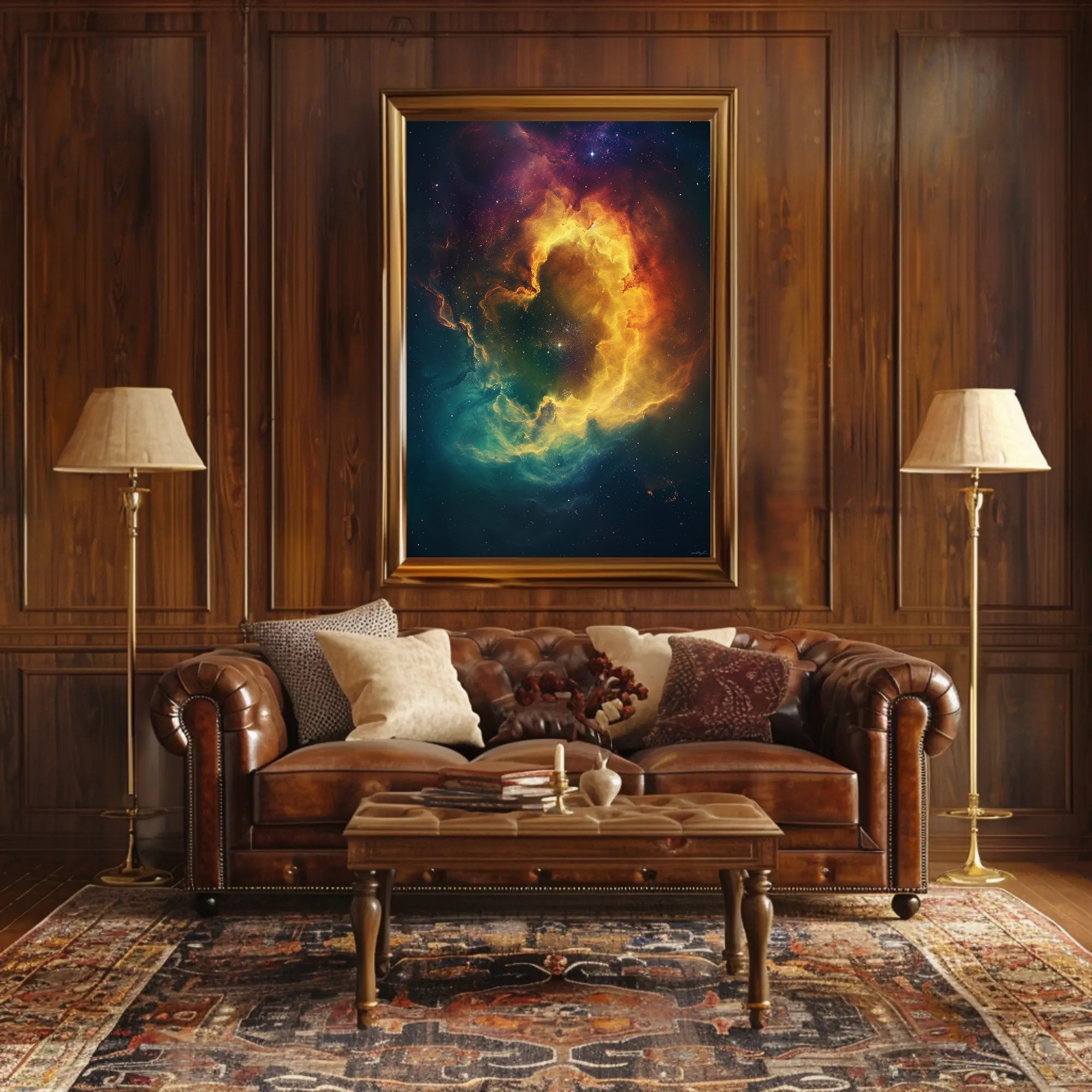Mesmerizing Cosmic Nebula Art Print in Space or Astronomy Poster PosterGoat