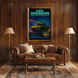M551 Sheridan Airborne Armored Poster