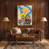 Latin America Confronts Axis Powers Poster PosterGoat