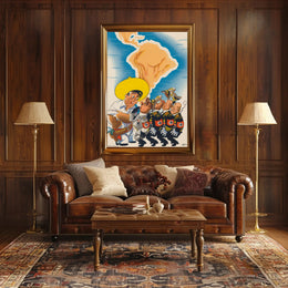 Latin America Confronts Axis Powers Poster PosterGoat