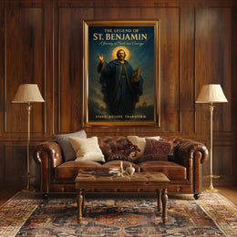 The Legend of St. Benjamin Poster PosterGoat