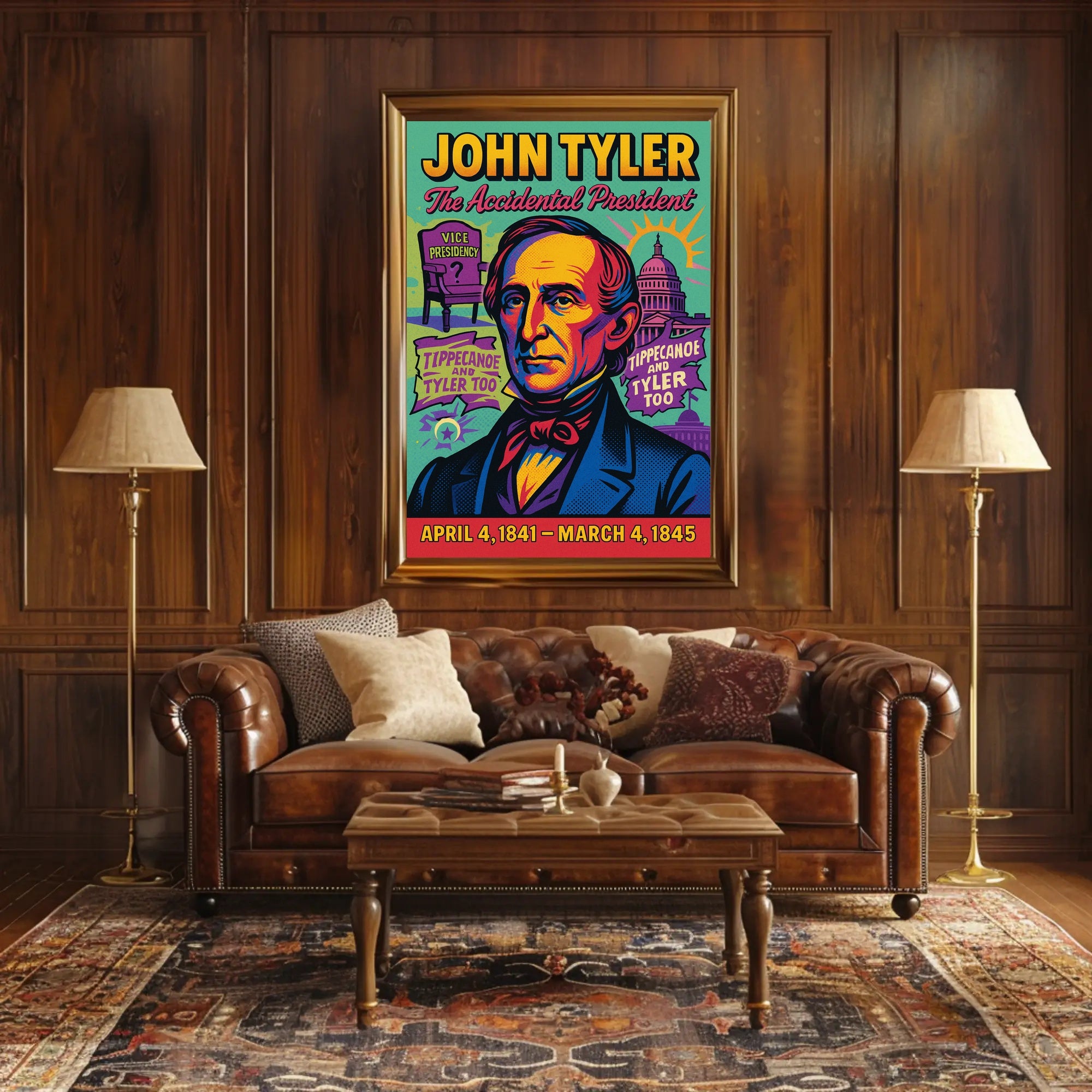 John Tyler The Accidental President Poster PosterGoat