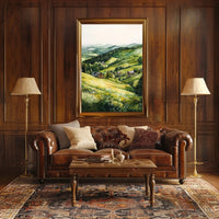 Ukraine Carpathian Mountains Countryside View Poster