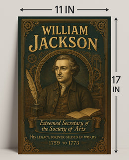 William Jackson Esteemed Secretary of the Society of Arts Poster PosterGoat