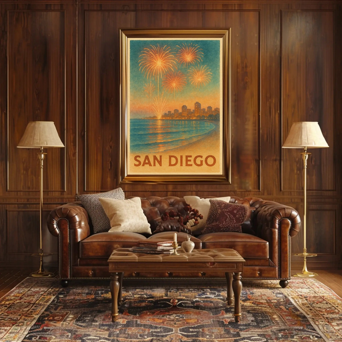 San Diego Fireworks Celebration Poster