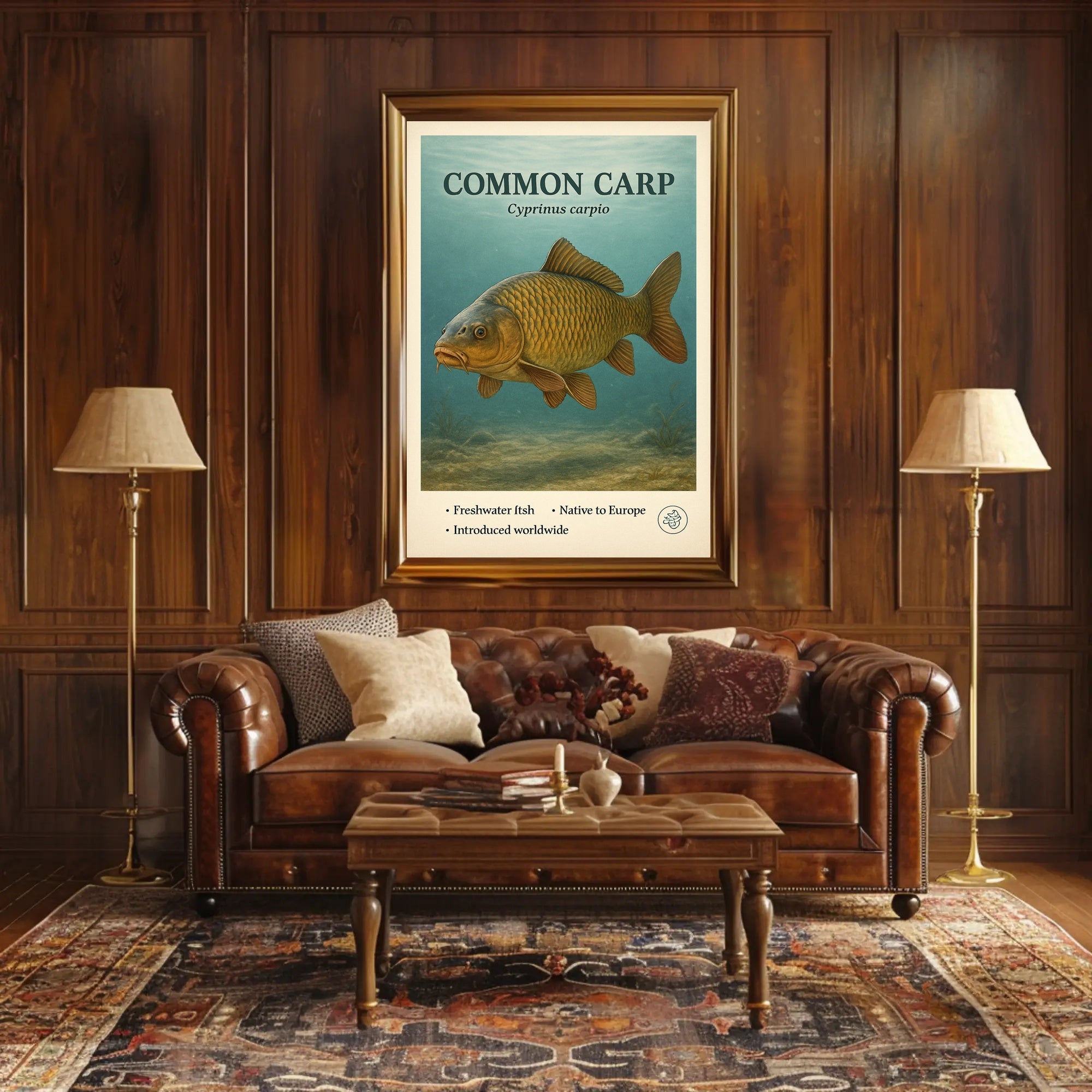Common Carp Cyprinus carpio Poster