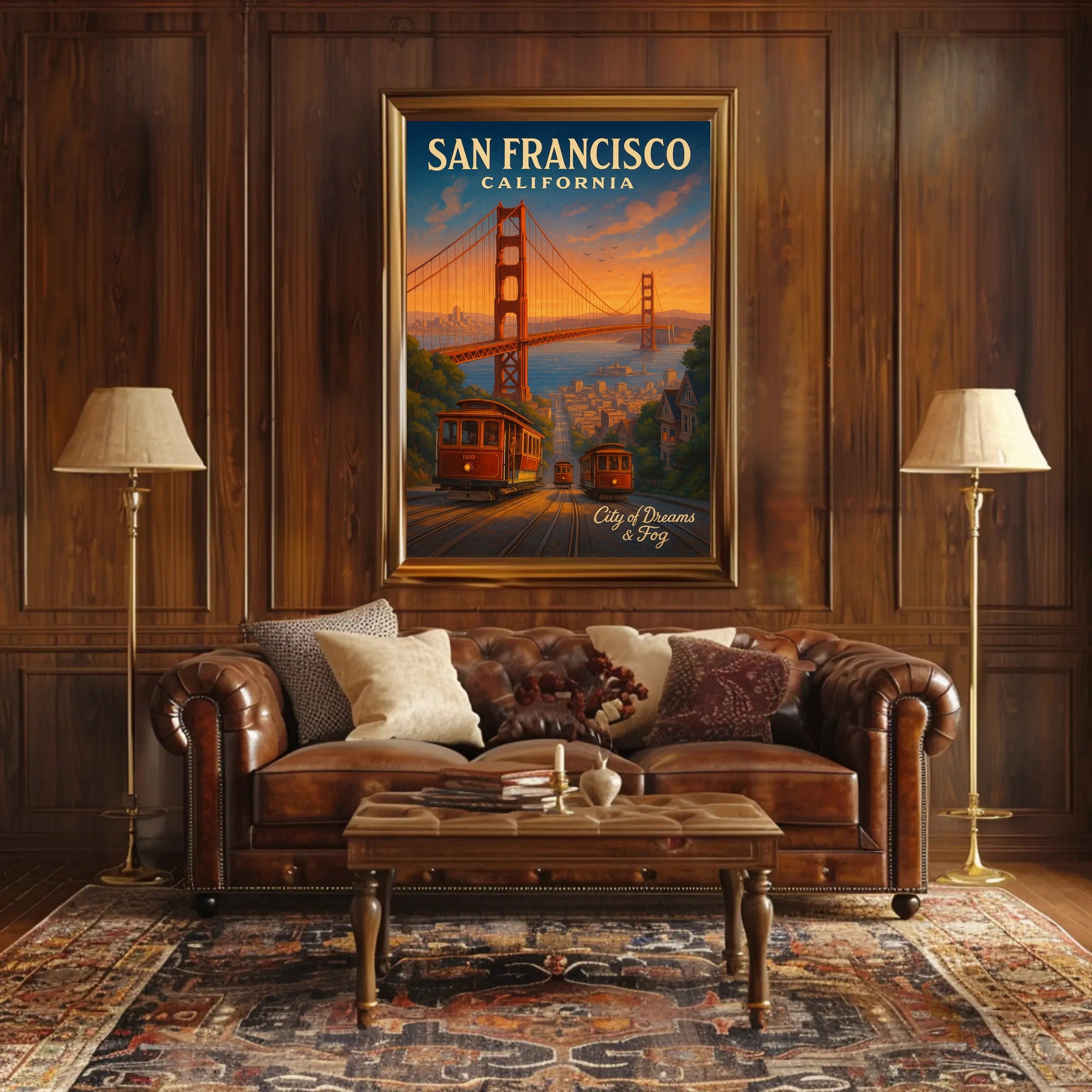 San Francisco Scenic Poster City Of Dreams Wall Art