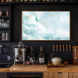 Dreamy Skies and Hot Air Balloons Poster PosterGoat