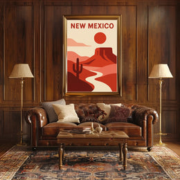 New Mexico Desert Landscape Poster