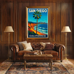 San Diego Travel Poster