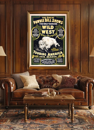 The Great Pawnee Bill Wild West Show Poster
