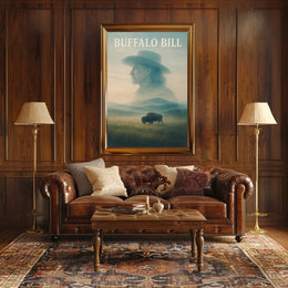 Buffalo Bill American Frontier Animal Poster