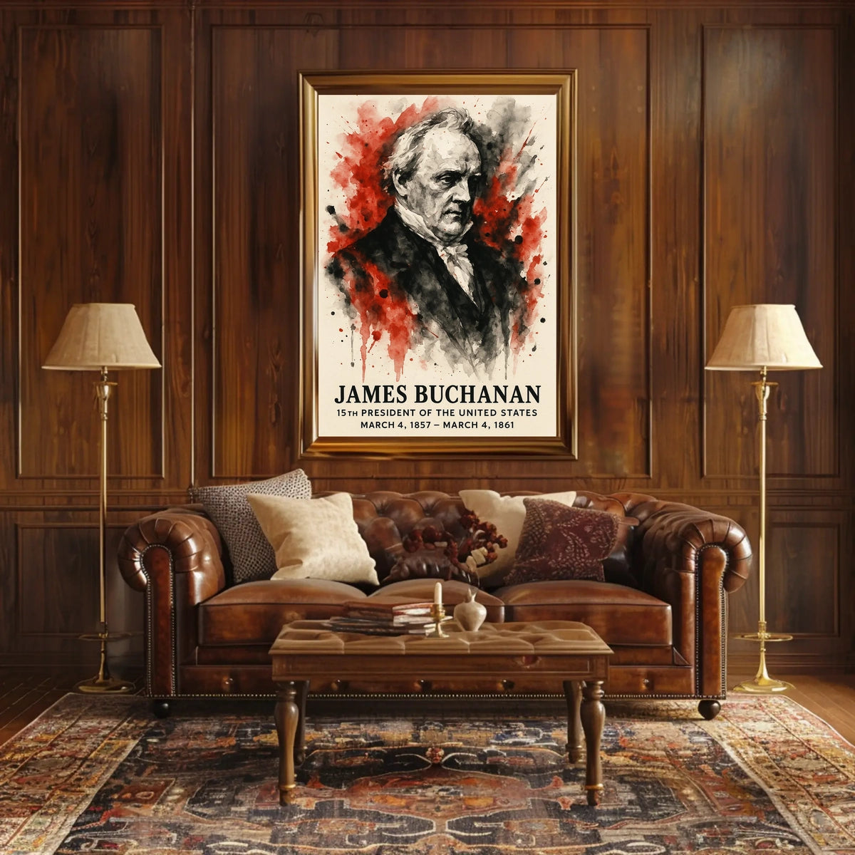 James Buchanan Poster: Historical Presidential Era Wall Art