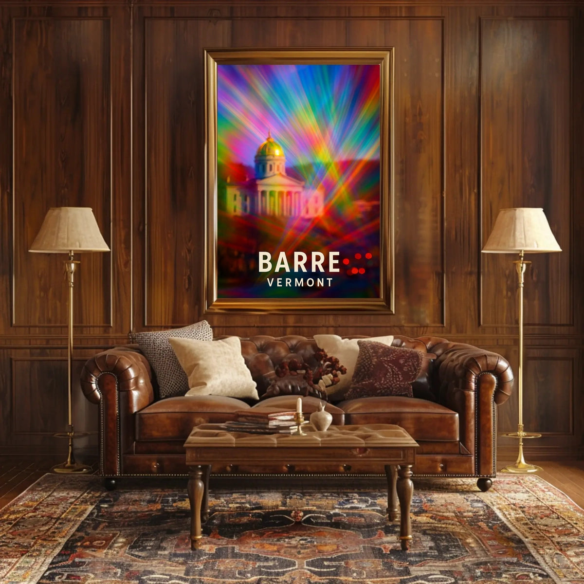 Barre, Vermont A Colorful Perspective Poster