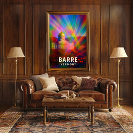 Barre, Vermont A Colorful Perspective Poster