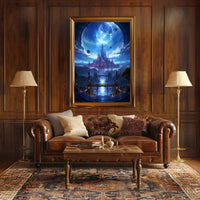 Celestial Cityscape Poster