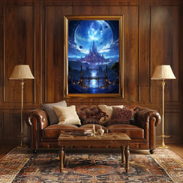 Celestial Cityscape Poster
