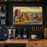 Maseru Cityscape Travel Minimalist Poster