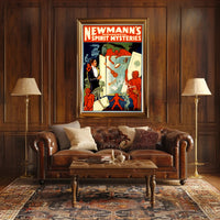 Vintage Magic Show Poster with Mysterious Supernatural Theme Poster