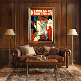 Vintage Magic Show Poster with Mysterious Supernatural Theme Poster