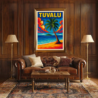 Tuvalu Tropical Paradise Poster