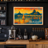 Rio de Janeiro Vibrant Mosaic Poster